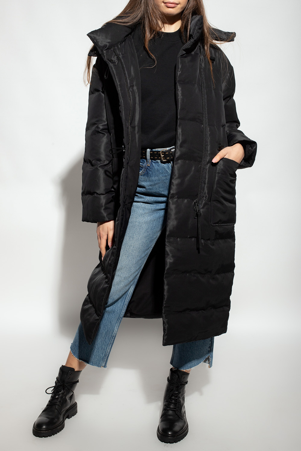 Black 'Allana' coat AllSaints - Vitkac Canada